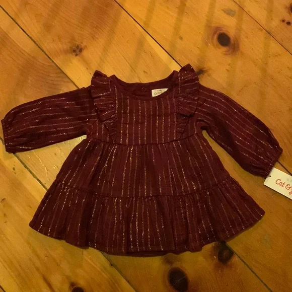 cat and jack burgundy dress FIESTA FEATHER LONG DRESS IN BURGUNDY RED | CULT MIA main image 0